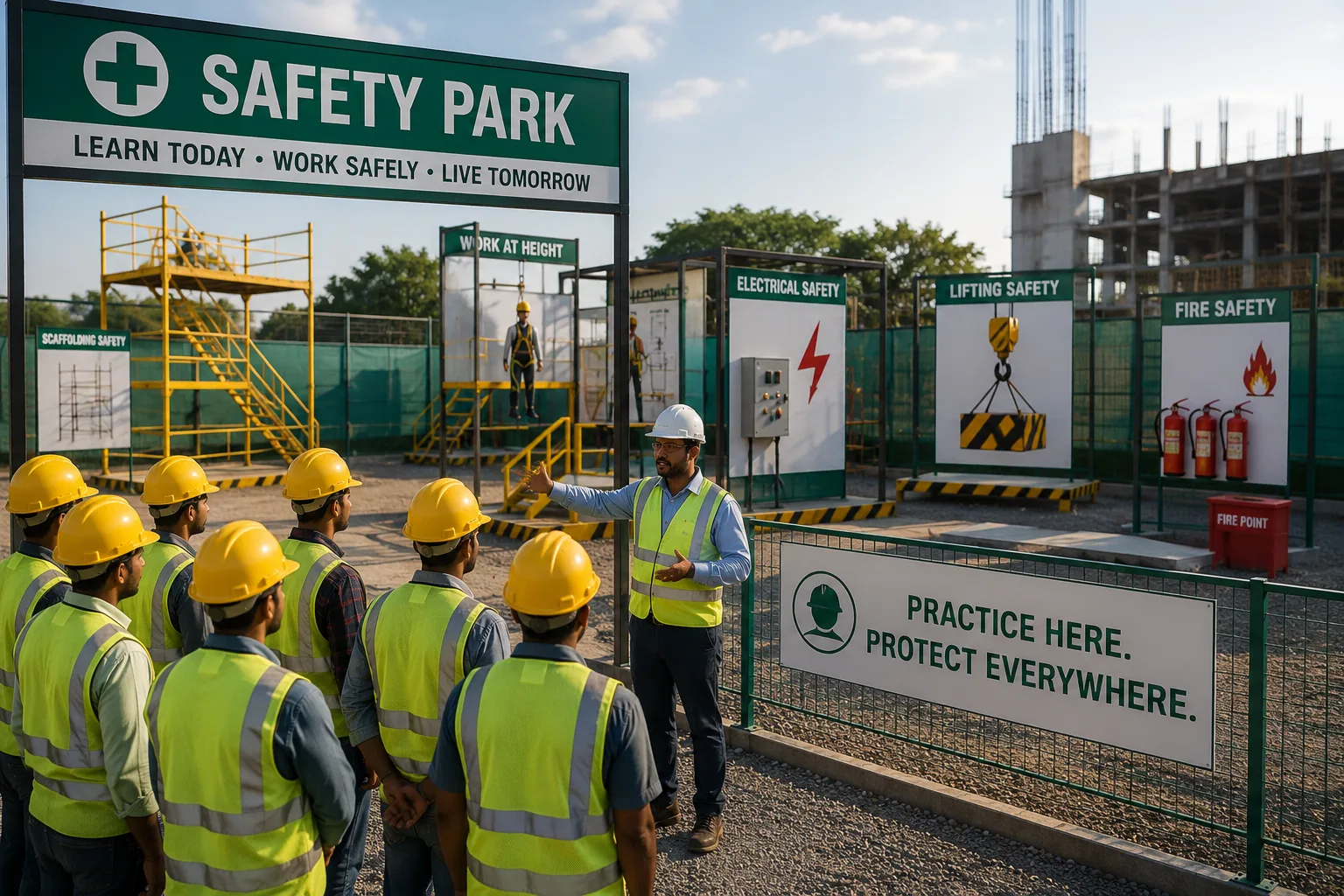 The Creativve Safety Park: Learning Safety Before Facing the Risk