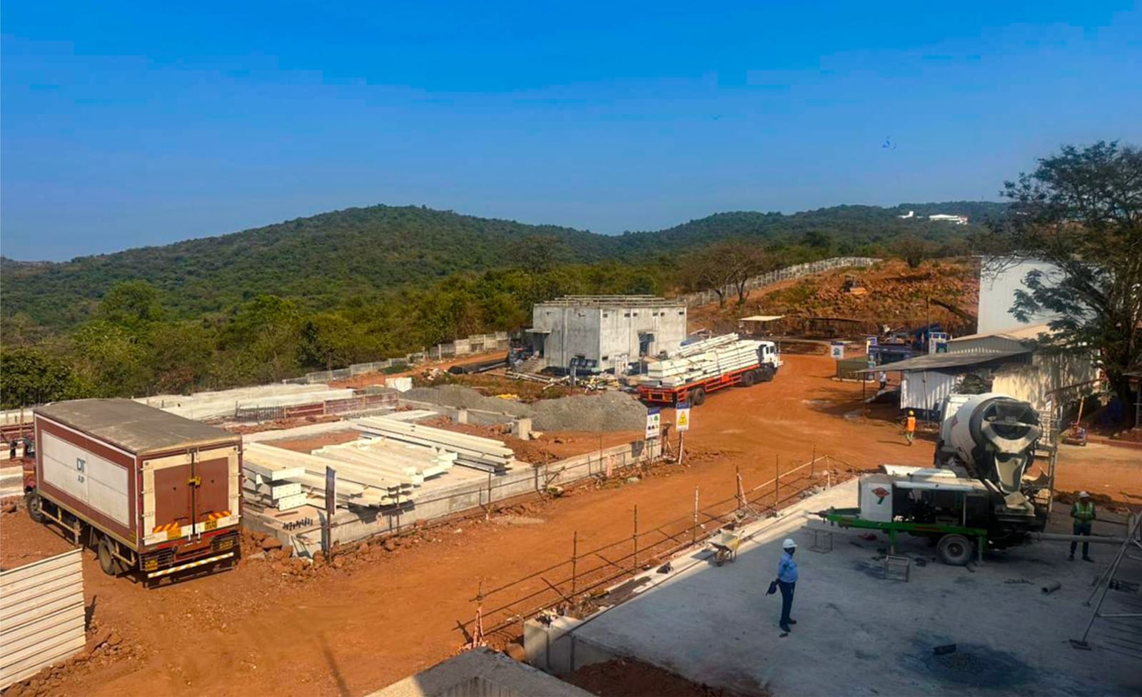 Excavation and earthworks at the Medispray site, Goa