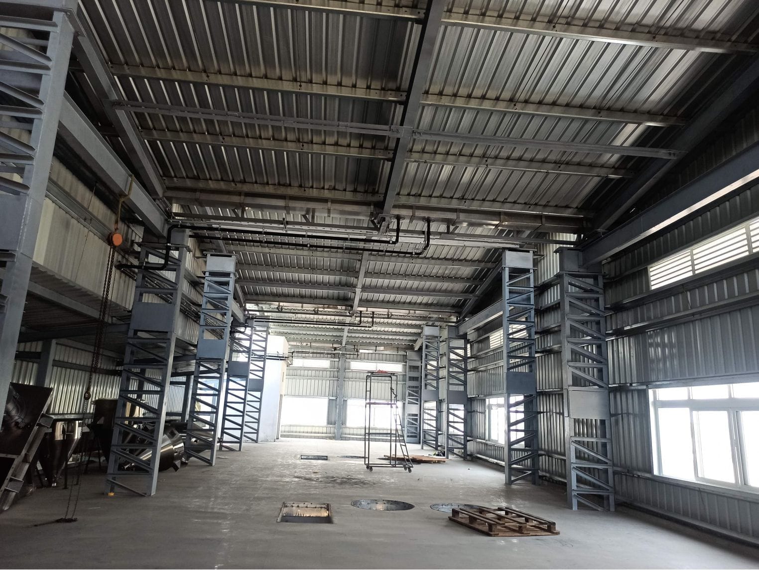 Internal shed works in progress at Finolex Cables