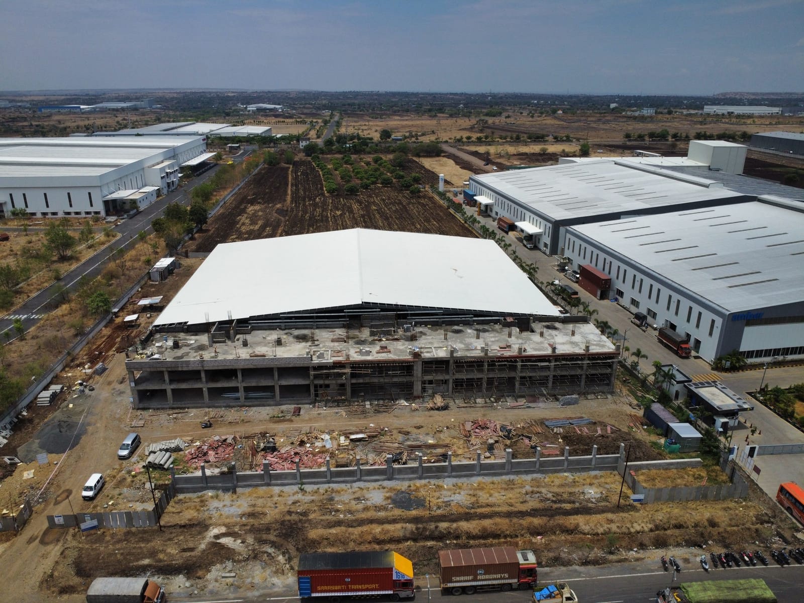 Shed under construction at Kundlik Engineers