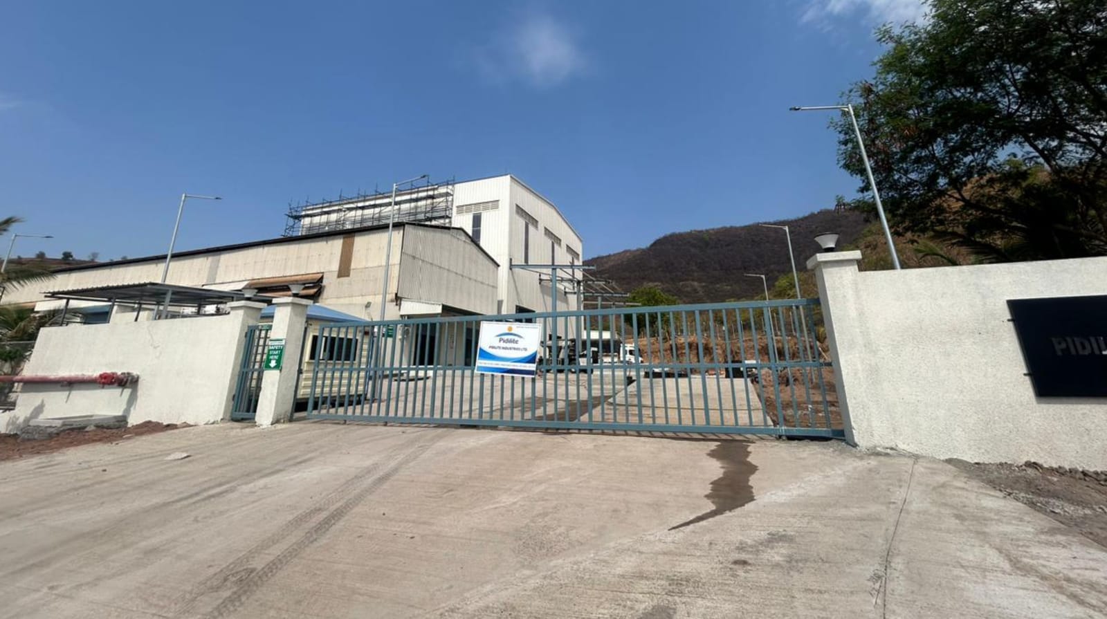 Construction in progress at Pidilite Industries, Karad