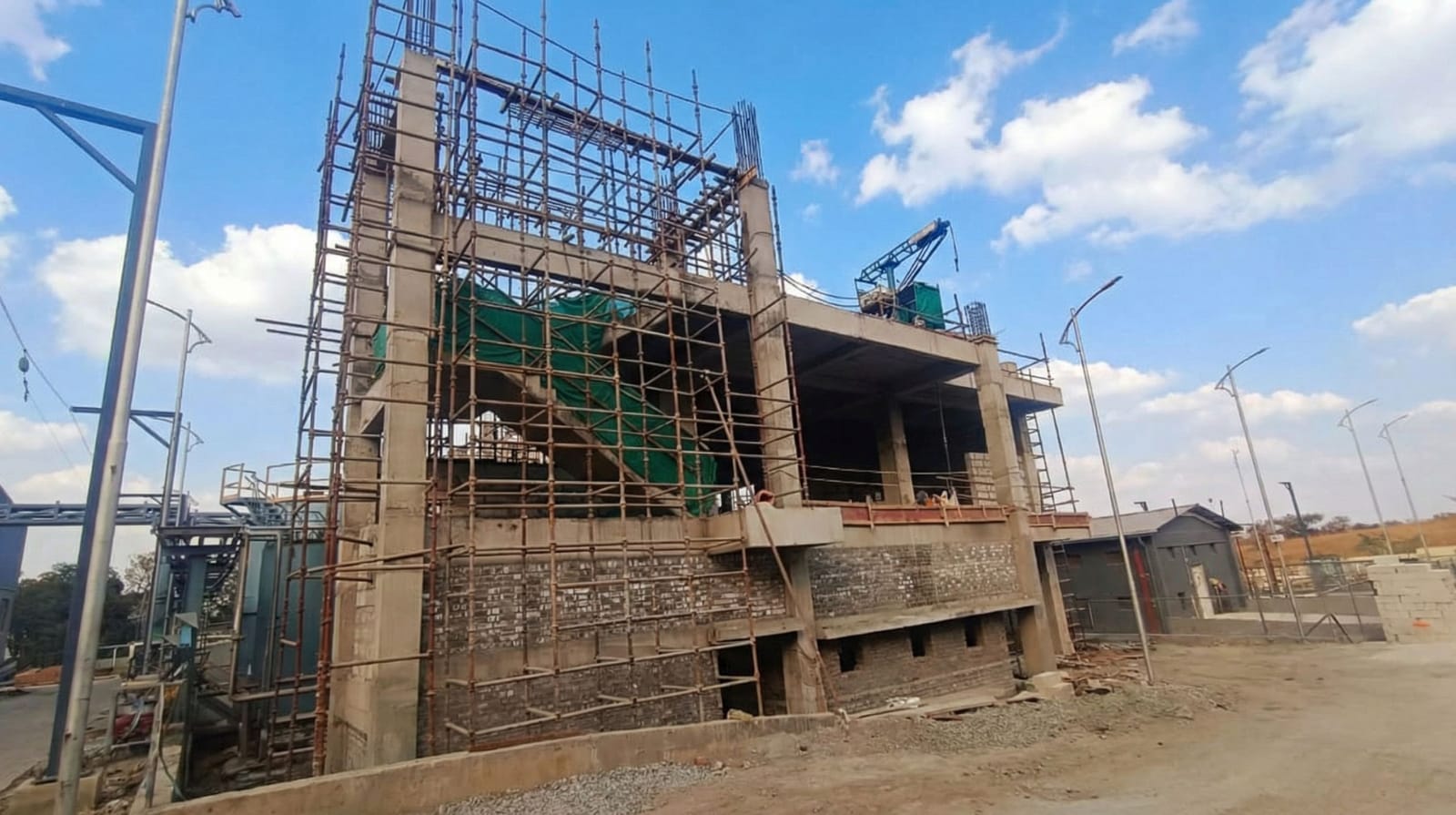 Slab and column works at Pidilite, Shirwal