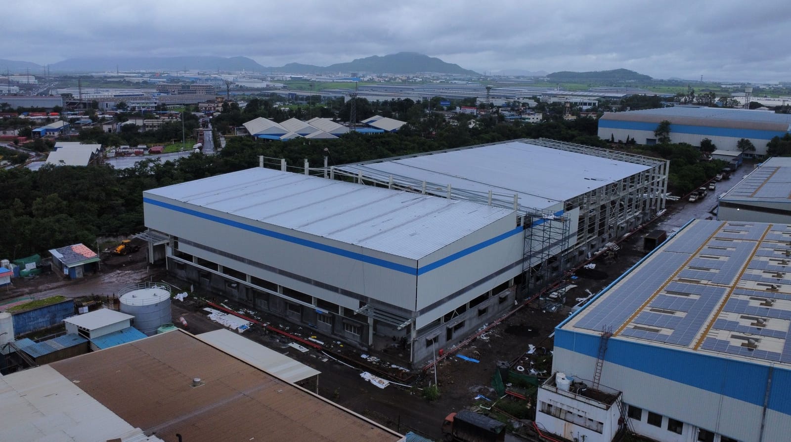 Aerial view of the SSC Plant under construction