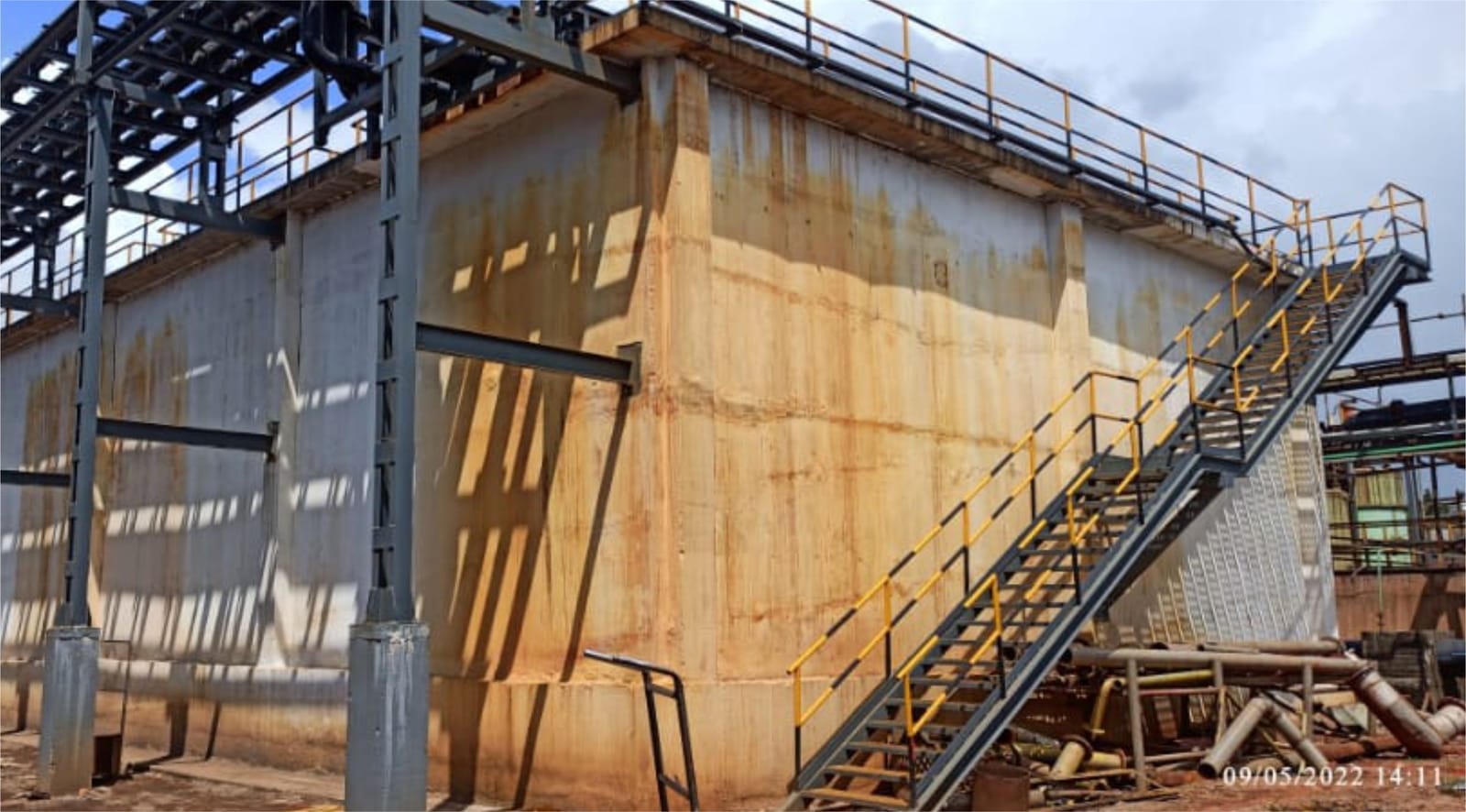 Formwork in place at Sudarshan Chemicals